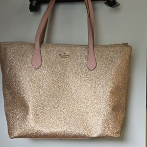 Kate Spade Gold and Pink Glamorous Tote